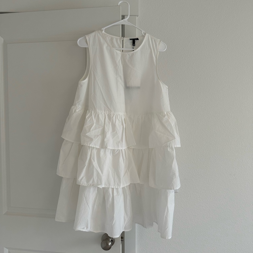 Who What Wear Tiered Ruffle A-Line Mini Dress Size M - Picture 4 of 4